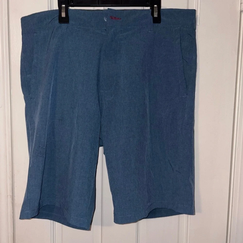 Burnside Men's Denim Blue Flat Front Shorts